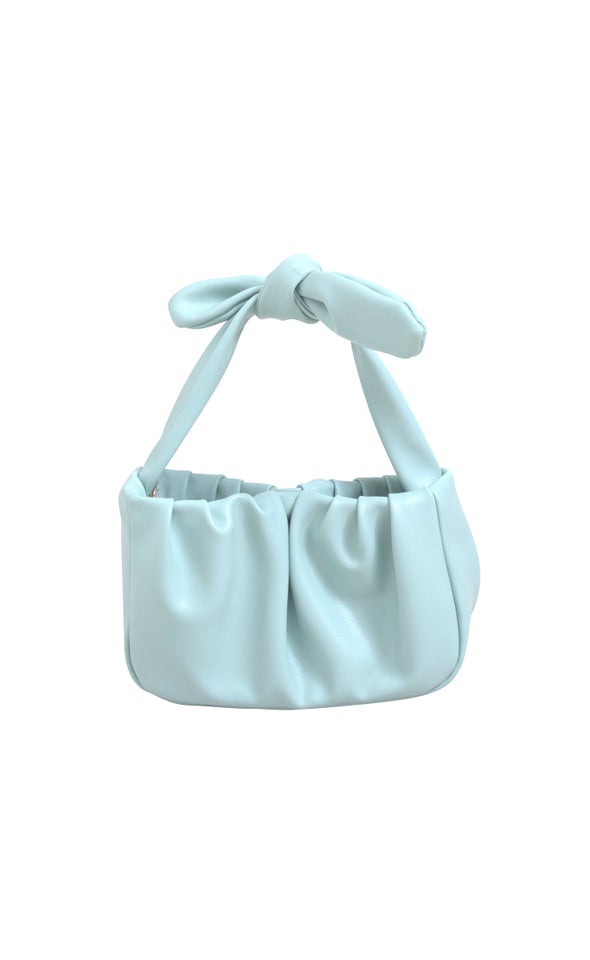 Knot Strap Handbag Pale Blue