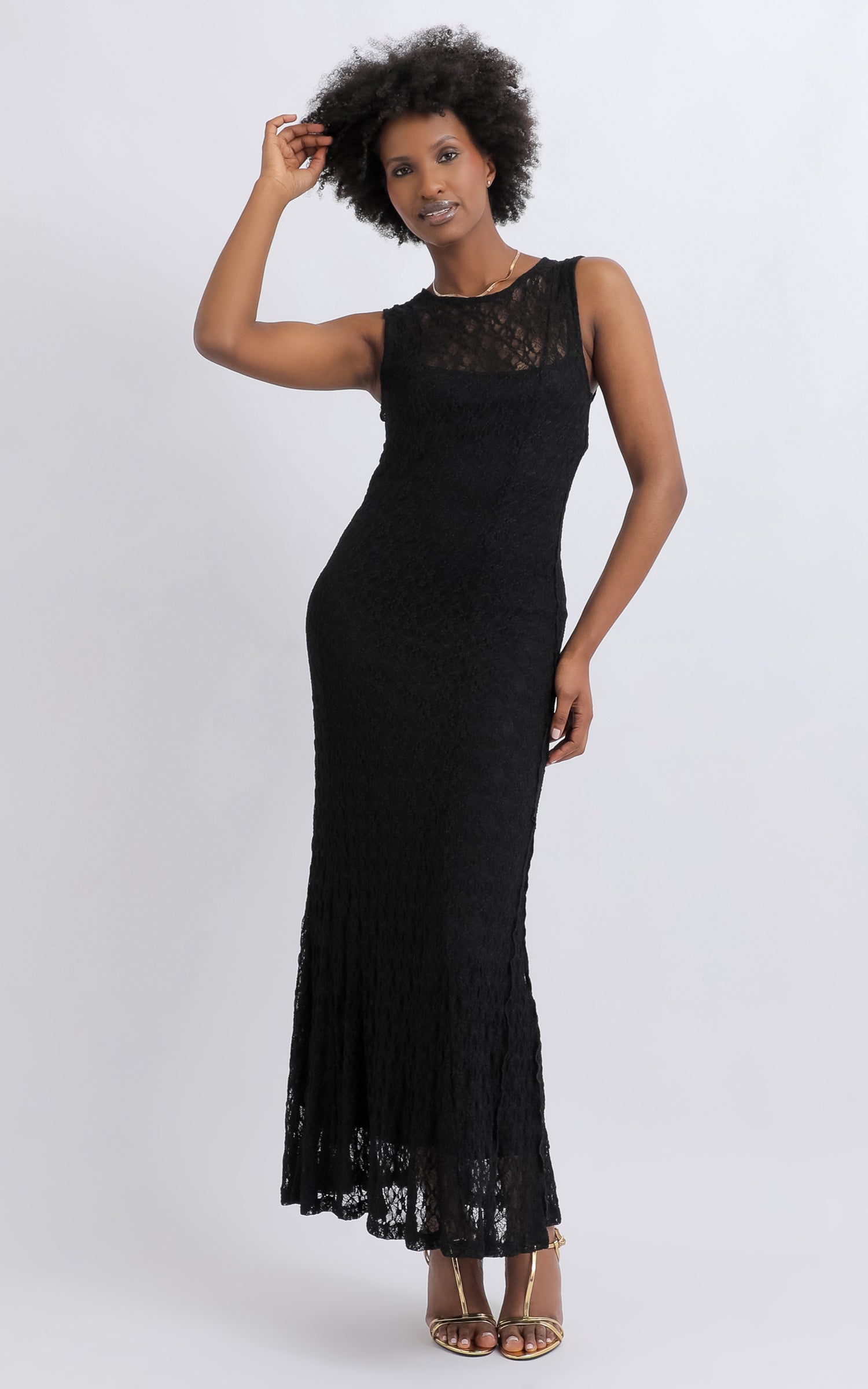 navy lace dress long sleeve WEDTREND Women Elegant Navy Mother Of the Bride Dress with 3/4 Sleeves A  Line Boat Neck Chiffon Lace Applique Long Formal Dress