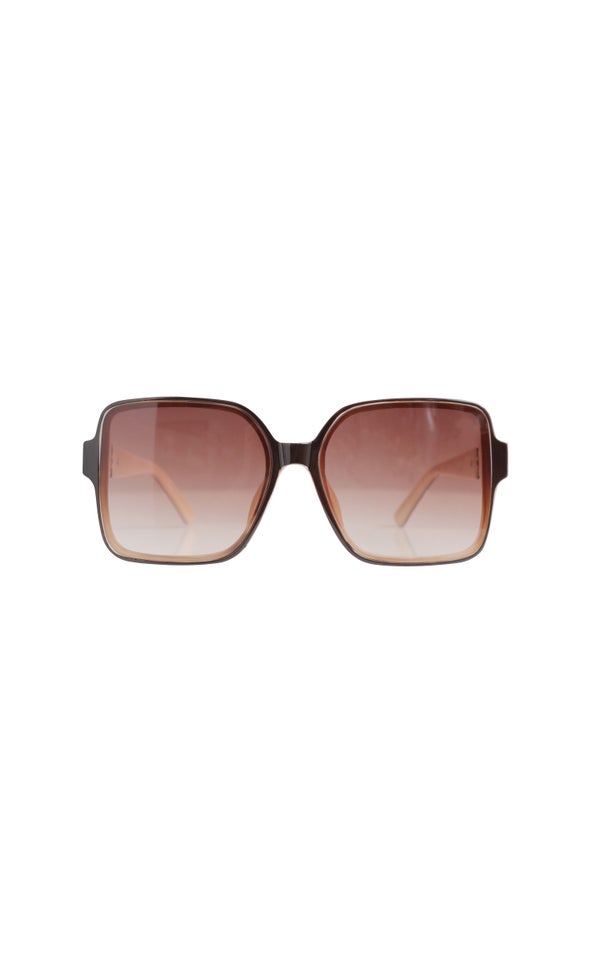 Large Frame Sunglasses Brown