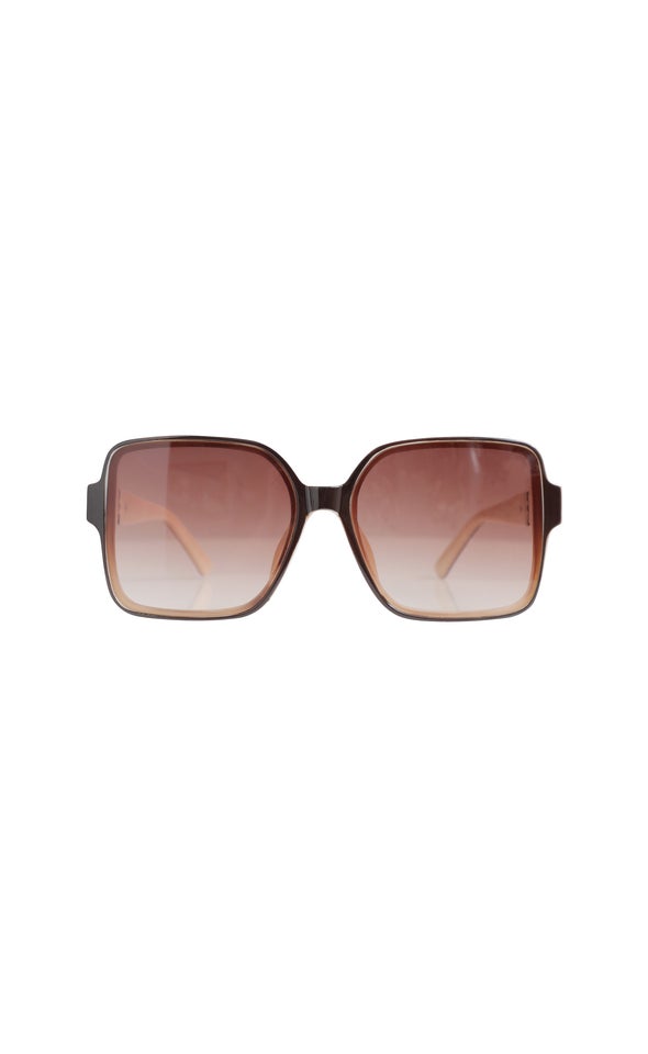 Large Frame Sunglasses Brown