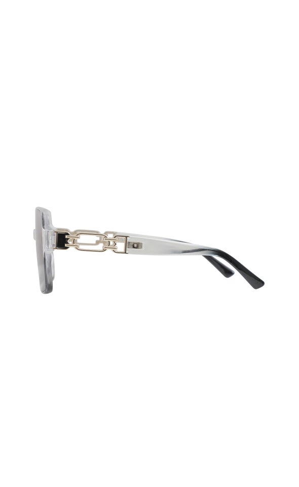 Large Frame Sunglasses Purple/clear