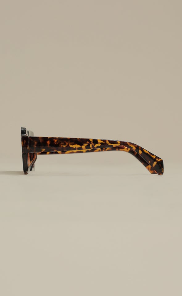 Large Square Sunglasses Tortoiseshell