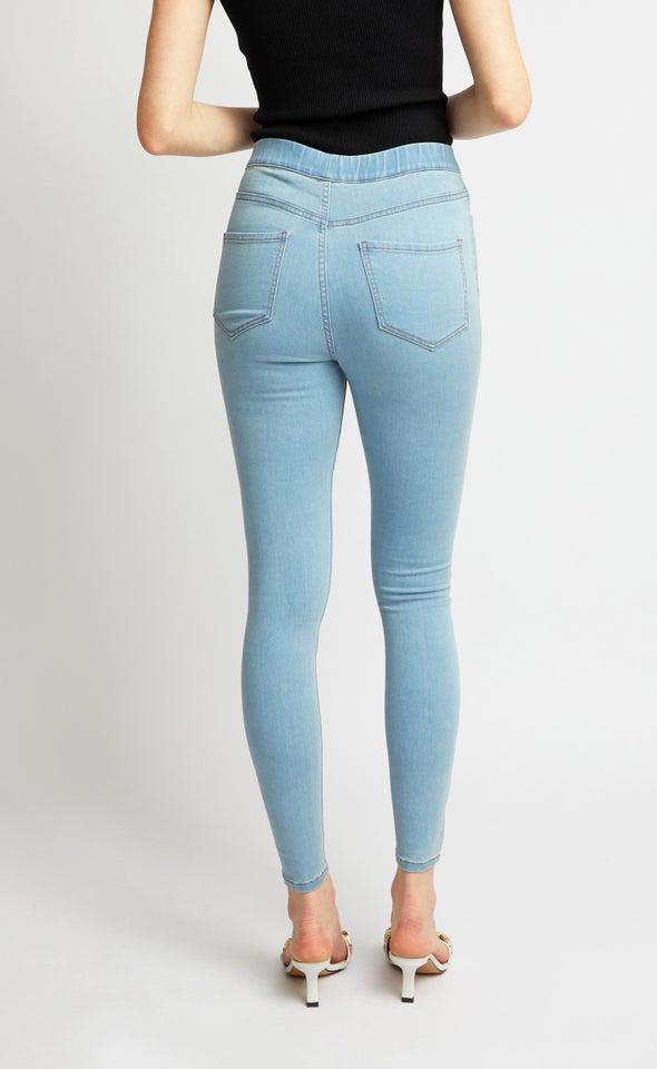Light Wash Jegging Light Blue