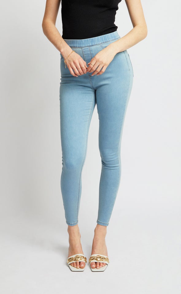 Light Wash Jegging Light Blue