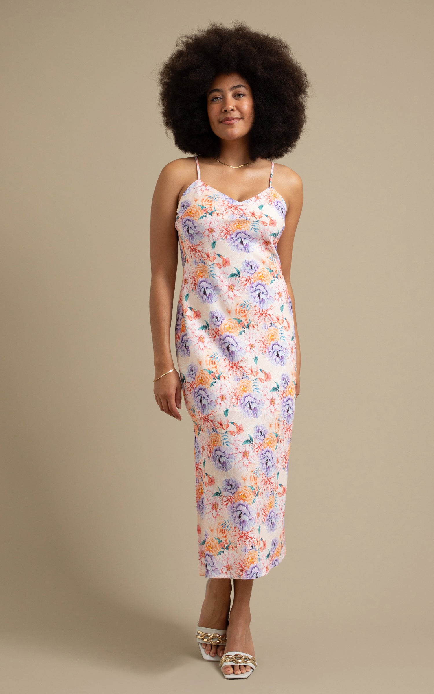 chinese dress ladies Linen Slip Dress