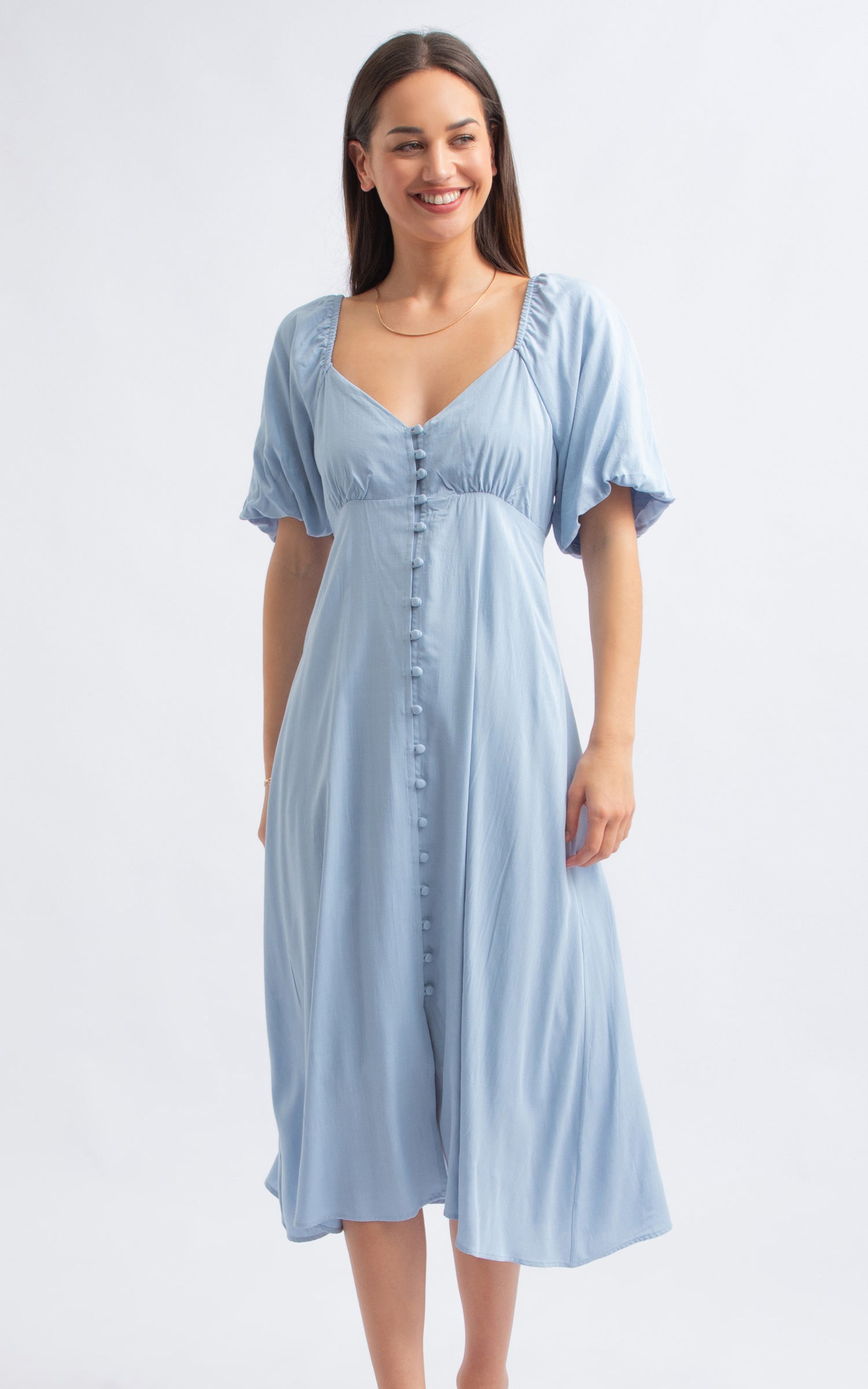 princess polly baby blue dress The Look: Michelle Obama Wears Carolina Herrera at the State Dinner