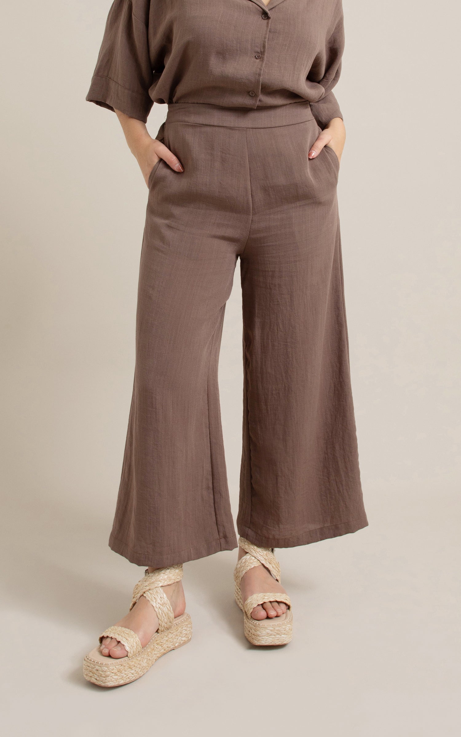Linen look hotsell pants