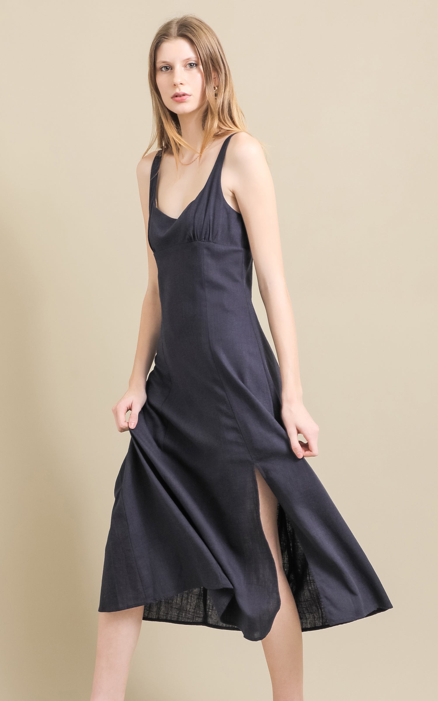 knee length dresses for ladies Debra Sweetheart Midi Dress main image 1