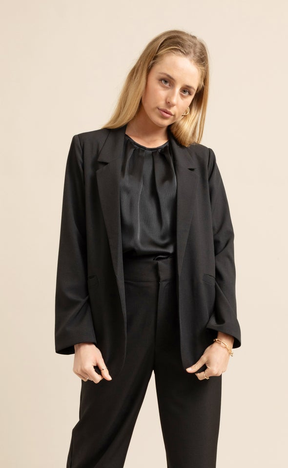 Long Sleeve Blazer Black