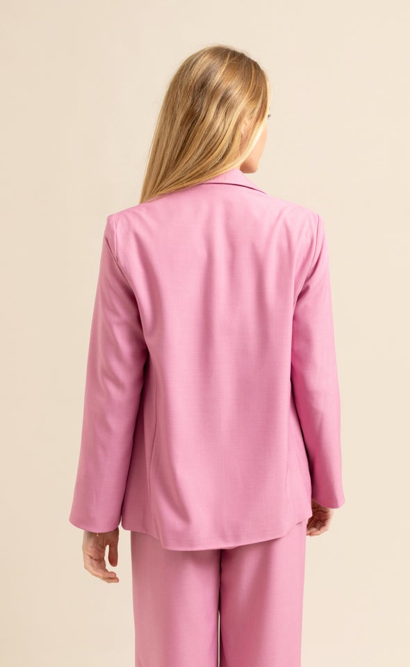 Long Sleeve Blazer Pink