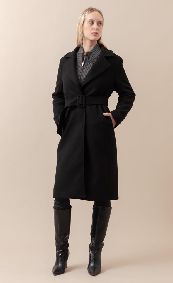 Longline Belted Coat Pagani