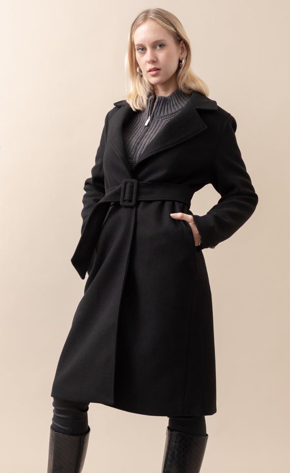 Longline Belted Coat Pagani