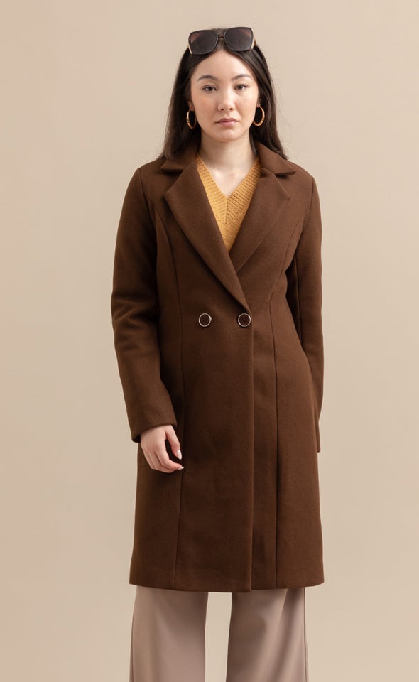 Longline Flare Coat Pagani