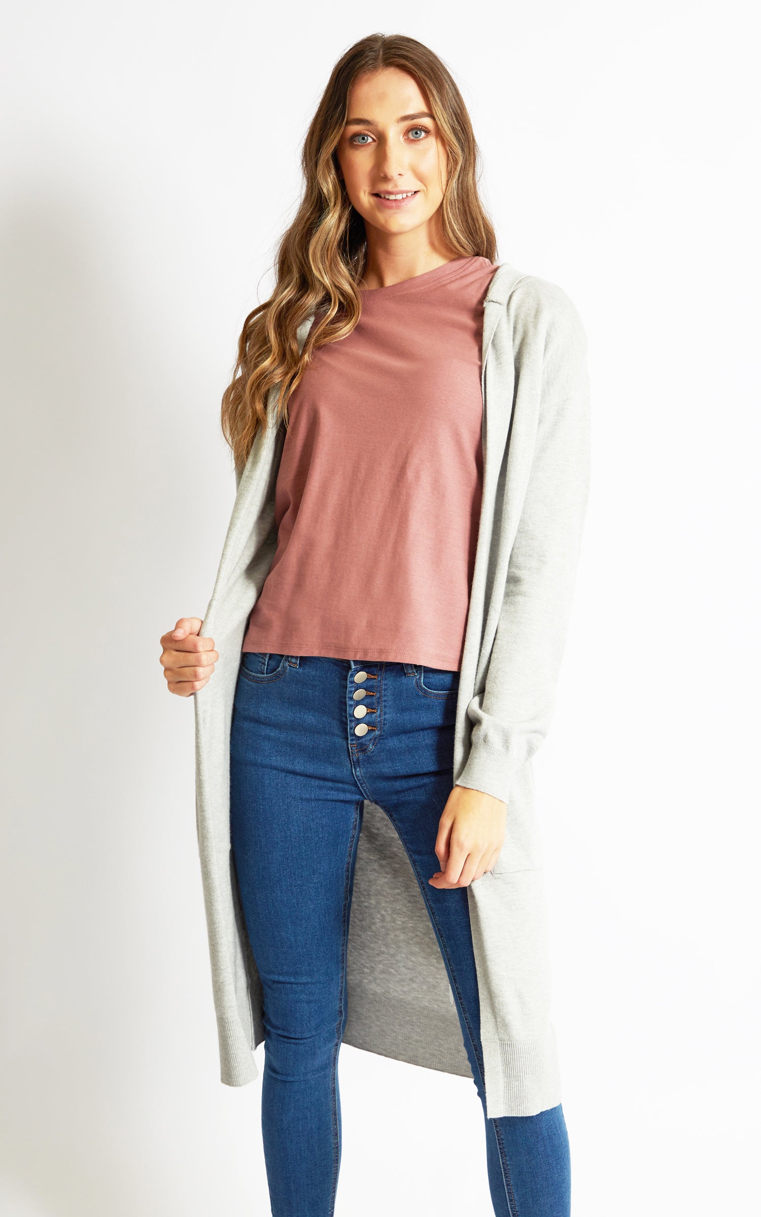 Longline Hooded Cardi | Pagani