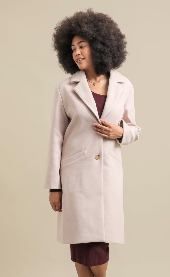 Longline Oversized Coat Dusky