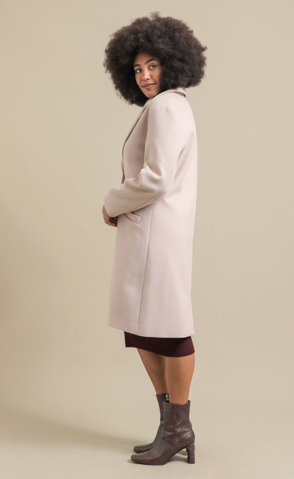 Longline Oversized Coat Dusky