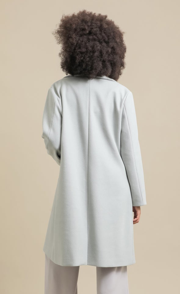 Longline Oversized Coat Sage