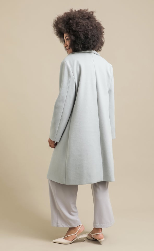Longline Oversized Coat Sage
