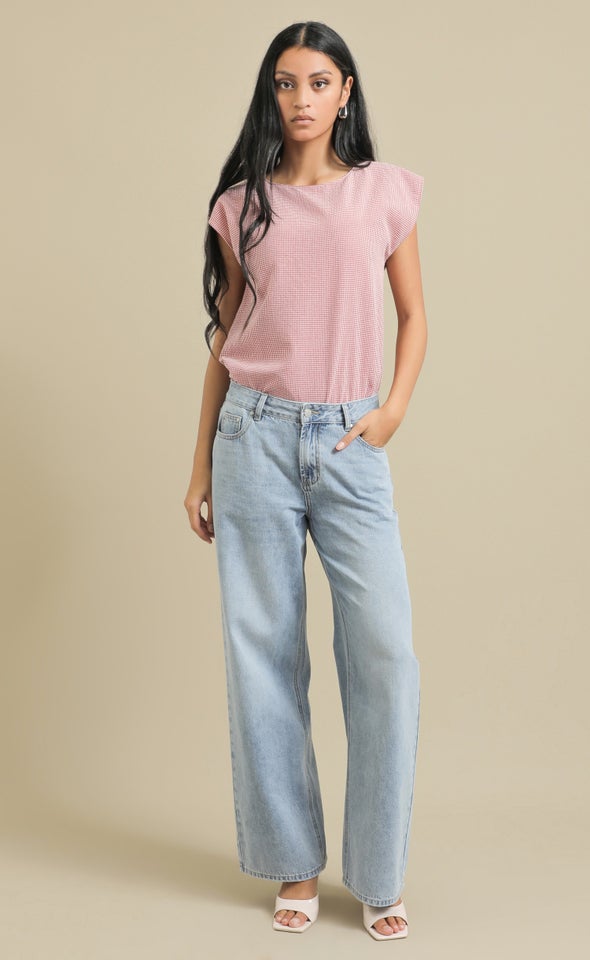 Low Rise Relaxed Jean Mid Blue