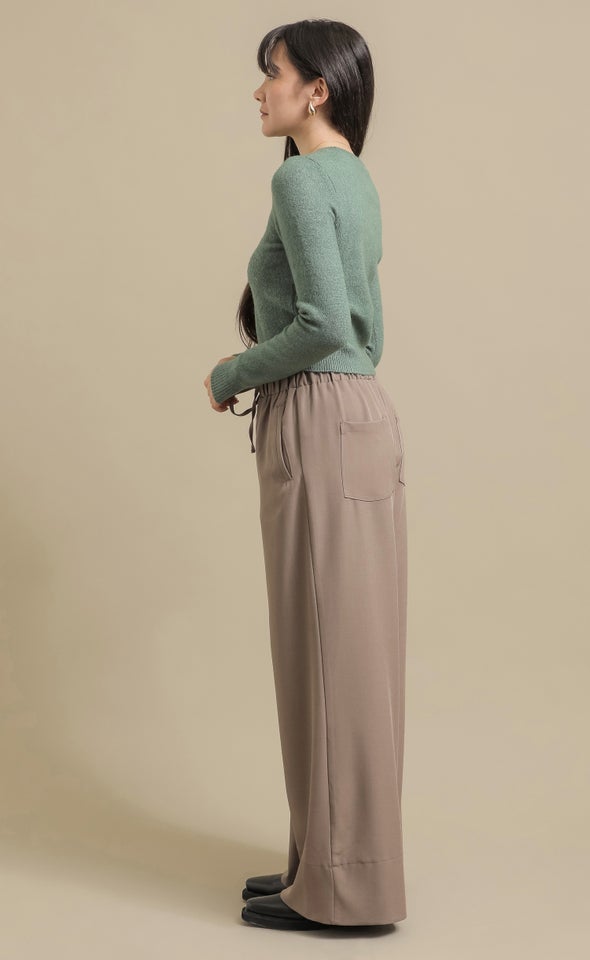 LS Fitted Crew Neck Sweater Emerald