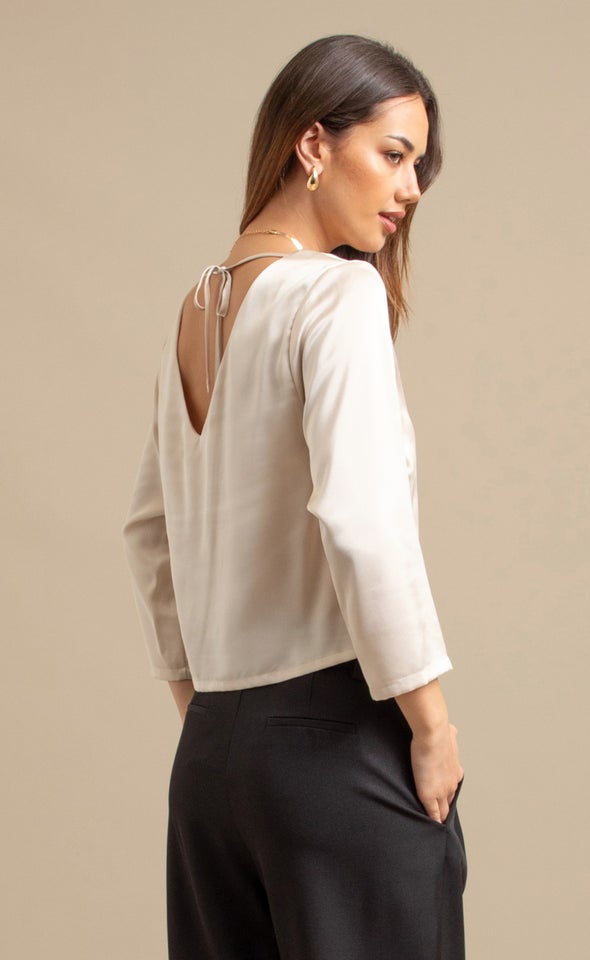 LS Satin Top Soft Gold