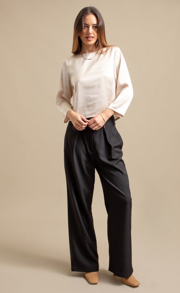 LS Satin Top Soft Gold