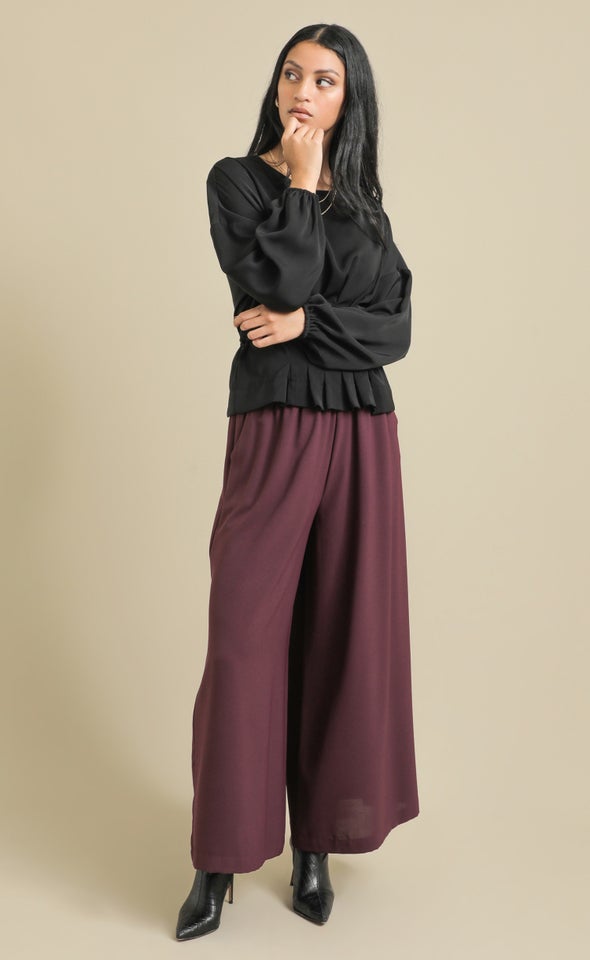 Matte Satin Tie Back Top Black