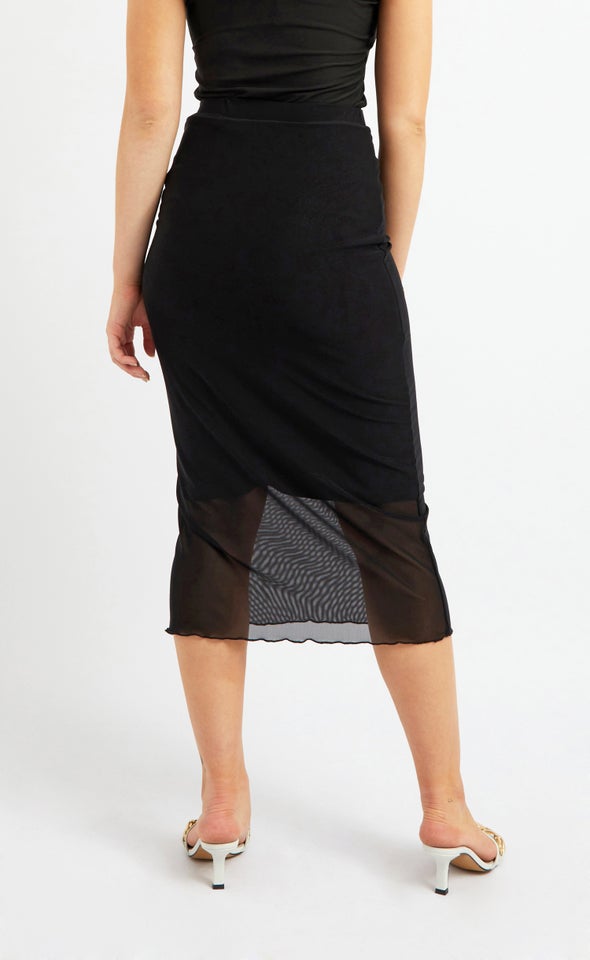 Mesh Midi Skirt Pagani