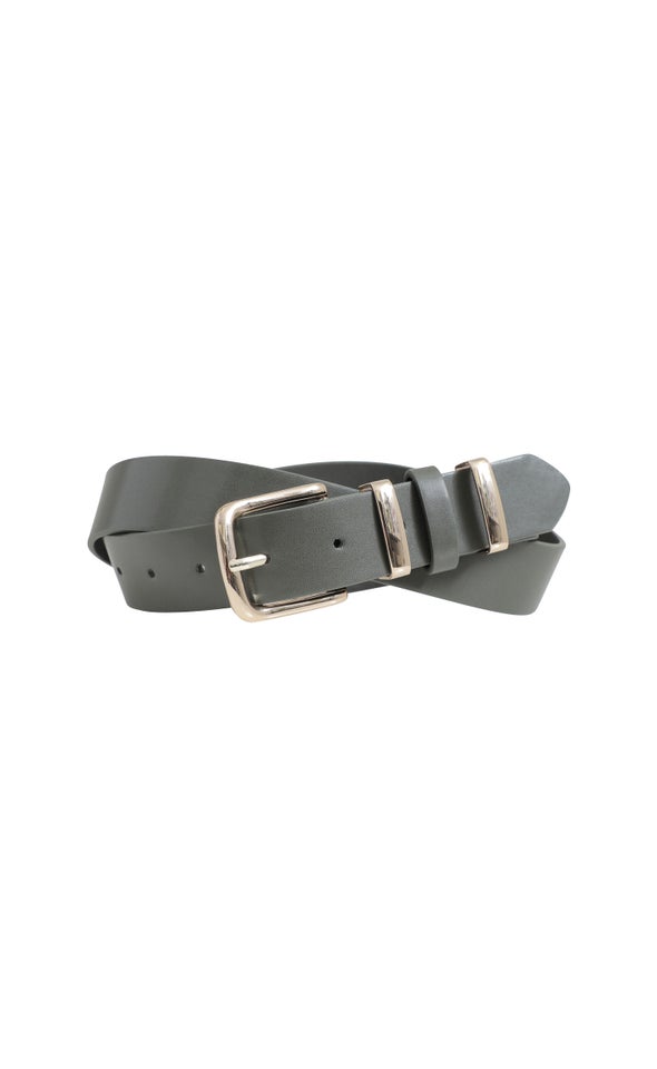 Metal Detail Jean Belt Gold/khaki