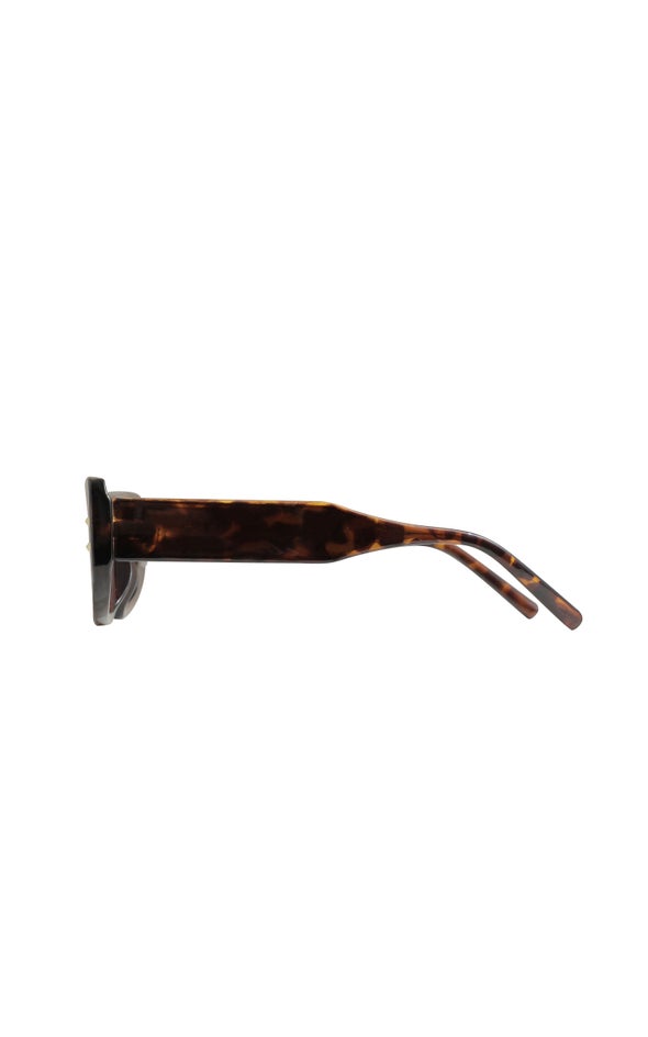 Metal Stud Sunglasses Tortoiseshell