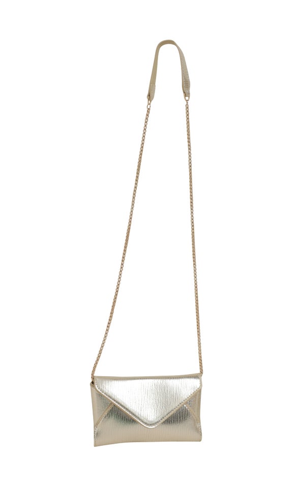 Metallic Envelope Clutch Bronze
