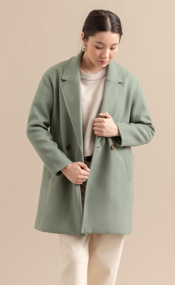Mid Length 2 Button Coat
