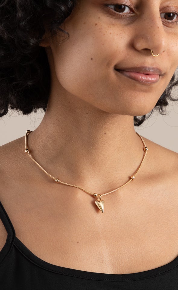 Mini Bauble Detail Necklace Gold