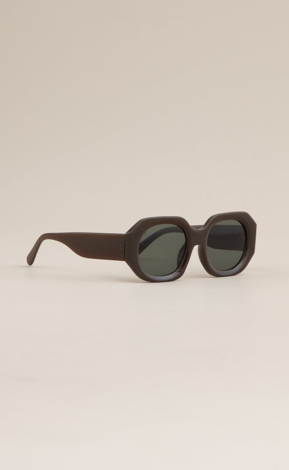 Multi Edge Sunglasses Brown