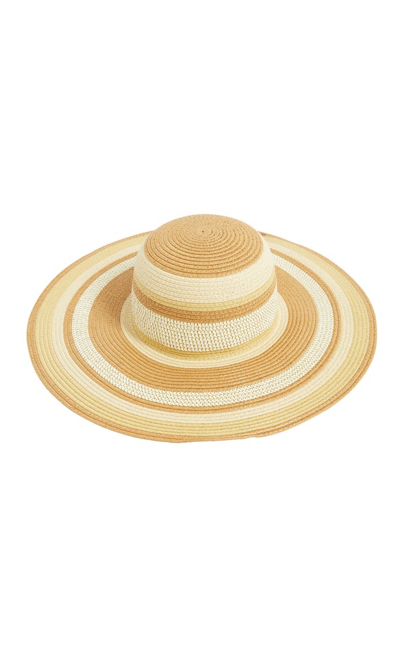 Multi Stripe Straw Hat