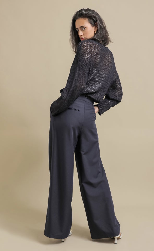 New Open Knit Sweater Indigo