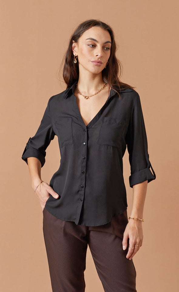 New Pocket Shirt Black