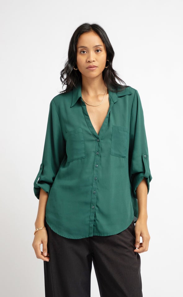 New Pocket Shirt Emerald