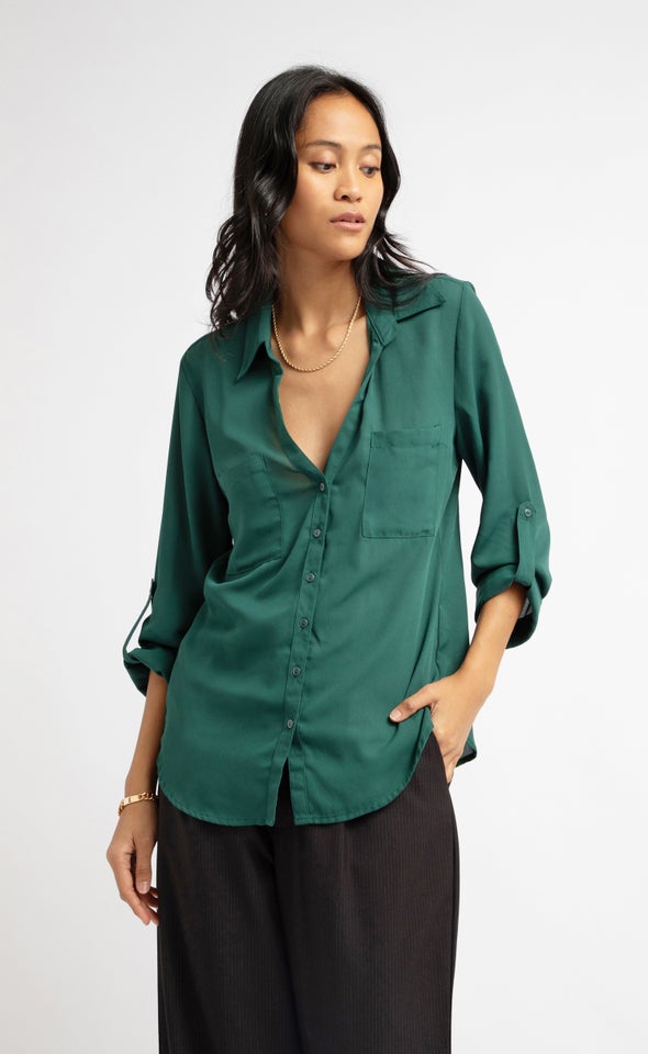 New Pocket Shirt Emerald