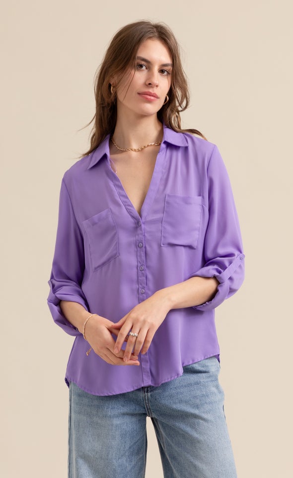 New Pocket Shirt Lavender