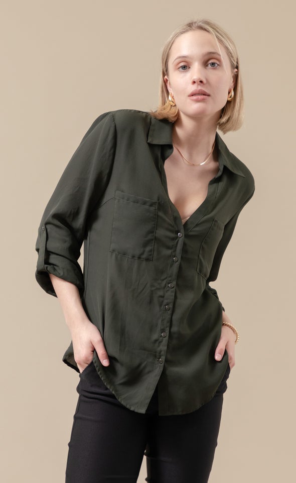 New Pocket Shirt New Olive