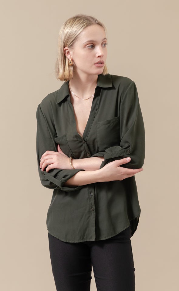 New Pocket Shirt New Olive