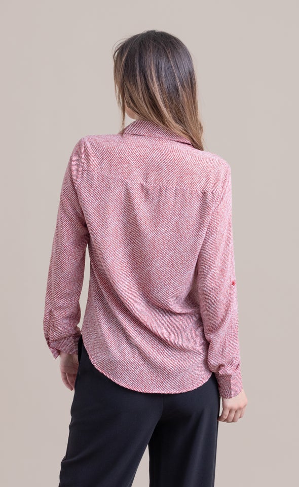 New Striped Shirt Berry Stripe