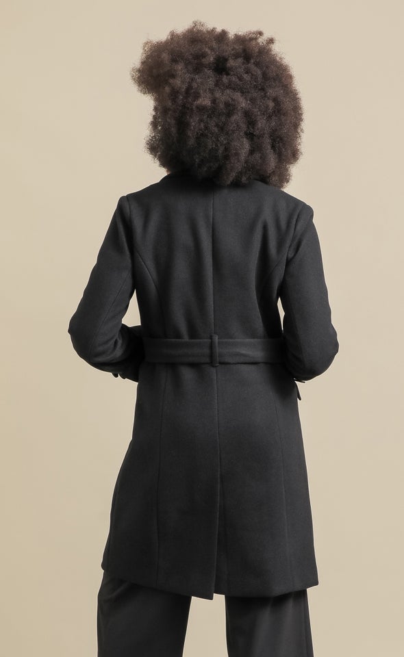 New Tailored Coat Black