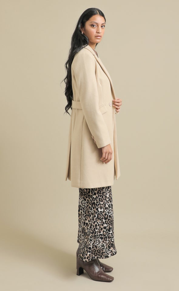 New Tailored Coat Natural