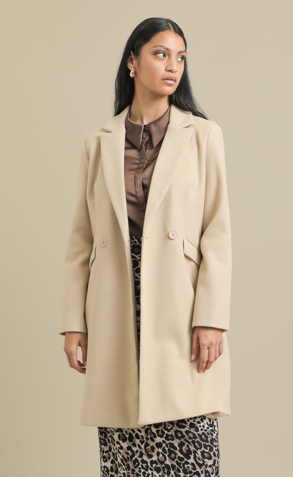 New Tailored Coat Natural