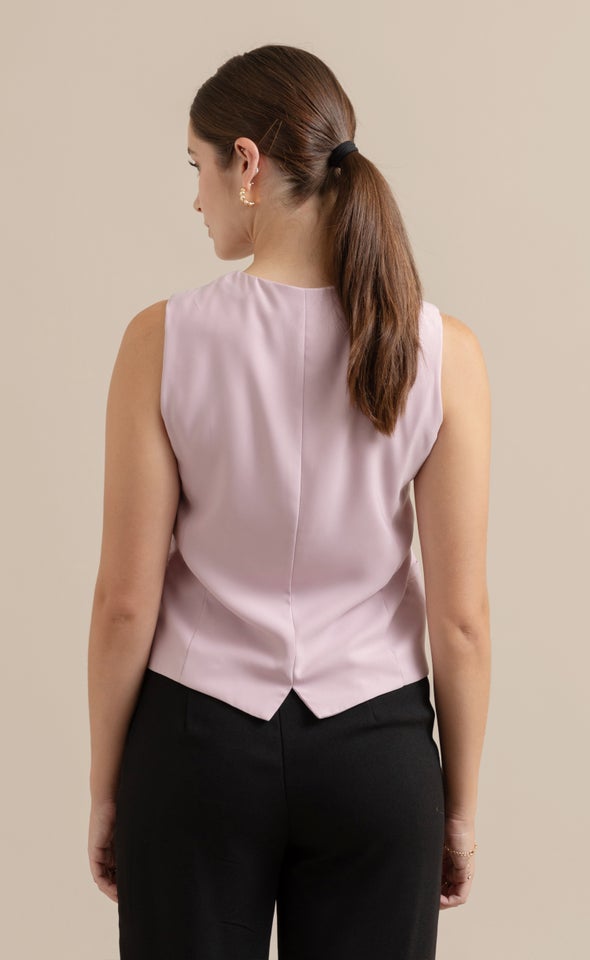 New Tailored Waistcoat Lilac