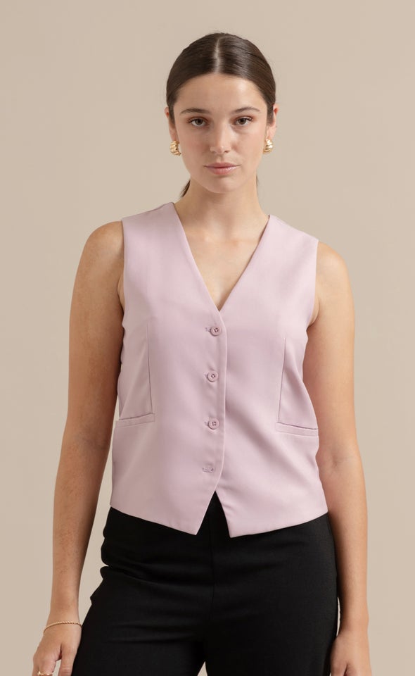 New Tailored Waistcoat Lilac