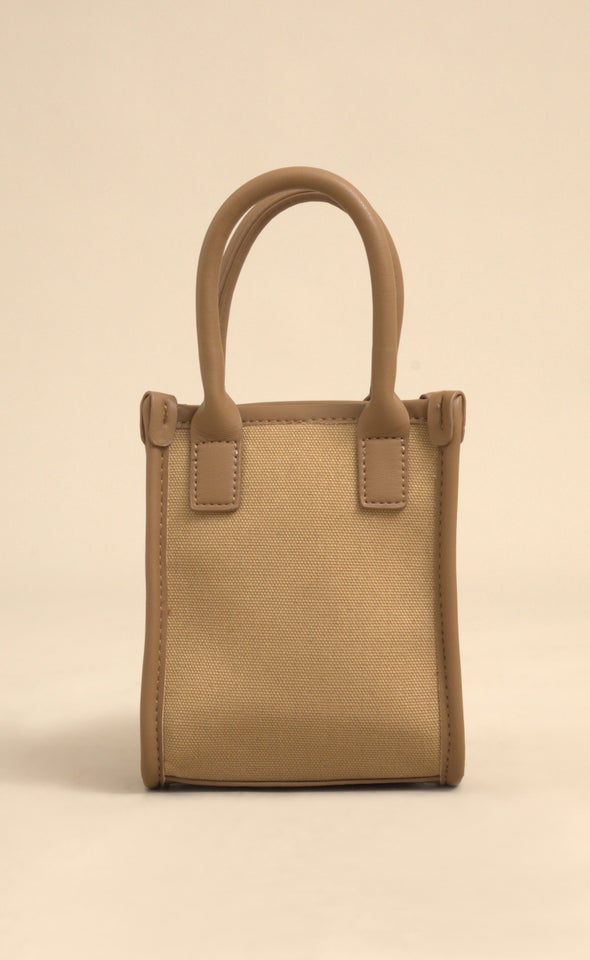 Oblong Canvas Tote Camel