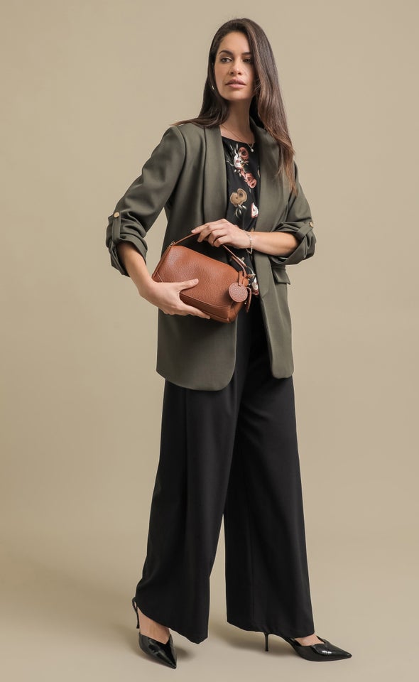 Oblong Tote Bag Tan